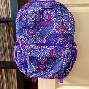 XL Vera Bradley Paisley Campus Backpack